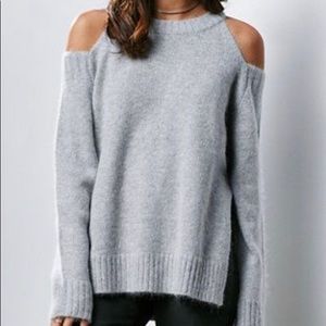 J.O.A. Open Shoulder Sweater